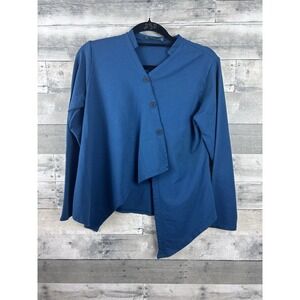 Sage Women's Wrap Cardigan Size Medium 3 Button  Asymmetrical